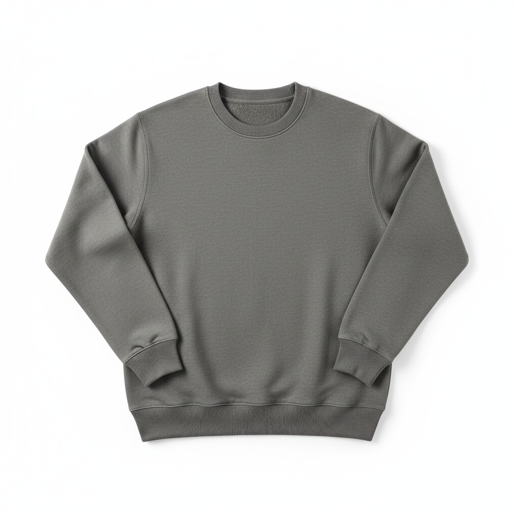 Premium Crewneck Flat Lay